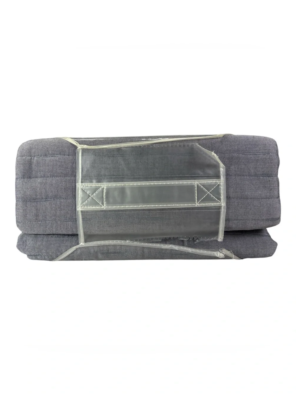 Wamsutta Dakota Yarn Dye 3-Piece Full/Queen Quilt Set Shams Denim Blue Cotton